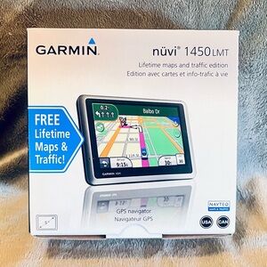 Garmin nüvi 1450LMT GPS Navigator - Silver and Black